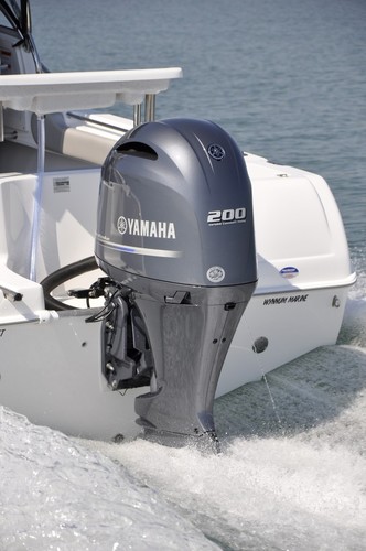 Yamaha’s new lightweight 200hp 4-stroke at pace © SW