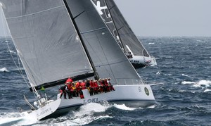 Loki and Ichi Ban start their battle down the East coast - Rolex Sydney to Hobart photo copyright  Alex McKinnon Photography http://www.alexmckinnonphotography.com taken at  and featuring the  class