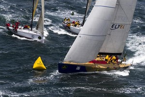 Lithuanian yacht, AMBERSAIL, rounding the Rolex turning mark at the Sydney Heads - 2012 Rolex Sydney Hobart Yacht Race photo copyright  Rolex / Carlo Borlenghi http://www.carloborlenghi.net taken at  and featuring the  class