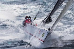 WILD OATS XI PUNCHES SOUTH SHORTLY AFTER LEAVING SYDNEY HARBOUR photo copyright ROLEX-Carlo Borlenghi taken at  and featuring the  class