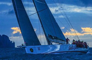 Wild Oats XI at dawn off the organ pipes at Cape Raoul photo copyright ROLEX-Carlo Borlenghi taken at  and featuring the  class