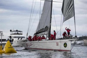 Wild Oats XI breaking its previous record photo copyright ROLEX-Carlo Borlenghi taken at  and featuring the  class