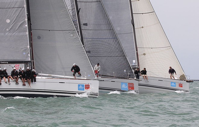 Three of the four Beneteau 45s also looking for a new Audi spinnaker - Festival of Sails ©  John Curnow