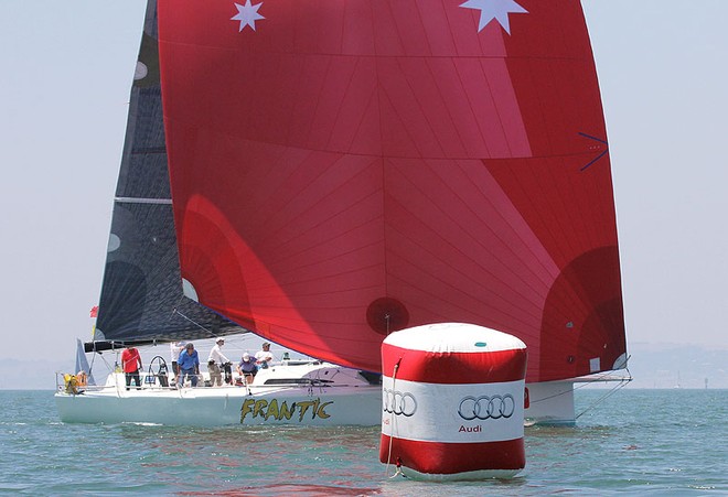 Frantic goes past the left hand bottom gate. - TP52 Southern Cross Cup ©  John Curnow