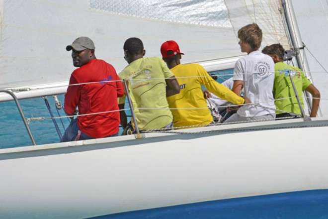 The crew from Antigua Yacht Club’s Antigua National Sailing Academy, Digicel Challenger, a Cork 1720 - Winners of CSA Racing  Division  © Marina Johnson