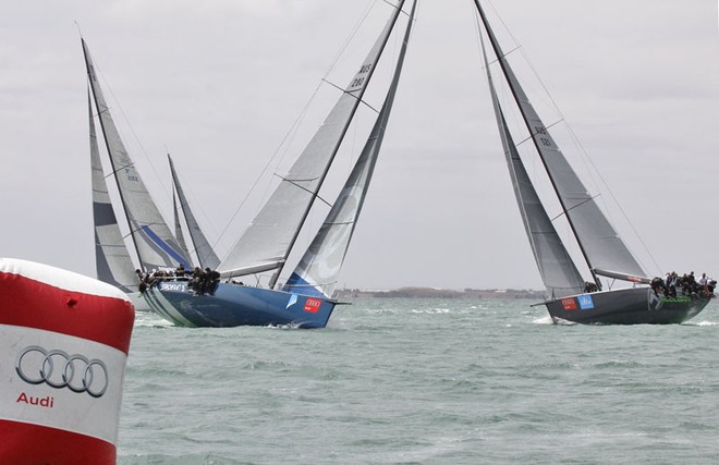 Village Of TPs as Shogun V leads Hooligan and Calm 2 in to the top mark - Festival of Sails ©  John Curnow