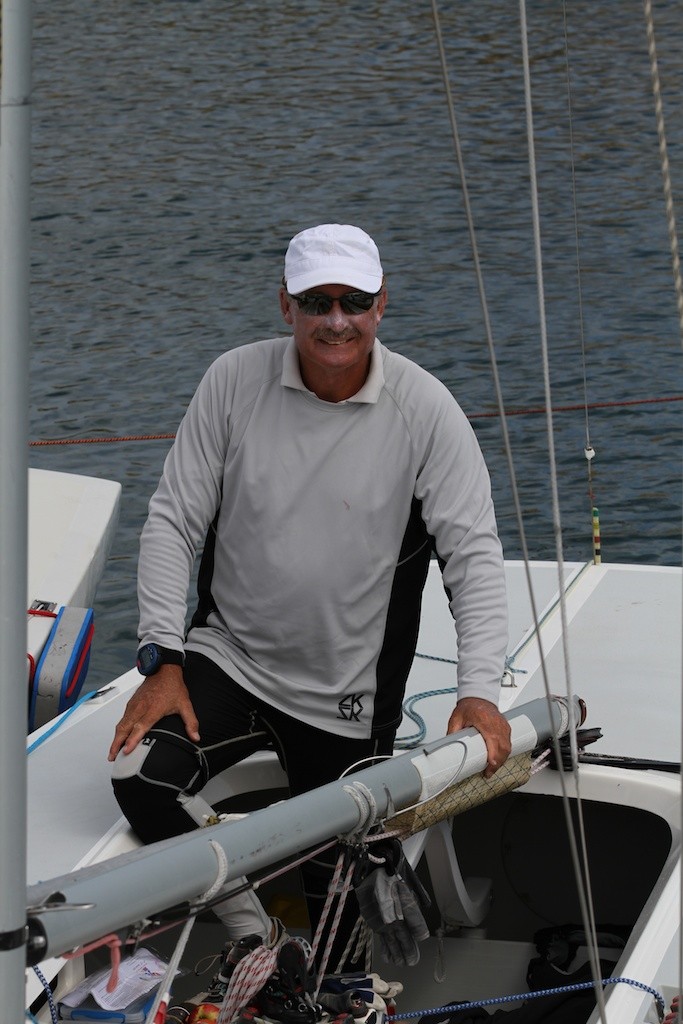 John Bertrand - happy with the state of play. - Prochoice Safety Gear Etchells Nationals photo copyright Ron Jensen taken at  and featuring the  class