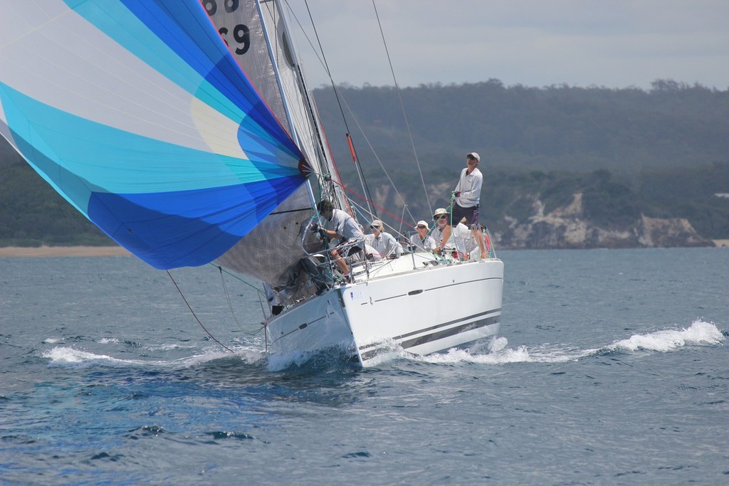 Shaw Russett’s Beneteau First 40 cruiser racer Tailwind equal PHS boat of the day - photo by Damian Devine - 2013 Club Marine Pittwater & Coffs Harbour Regatta photo copyright Damian Devine taken at  and featuring the  class