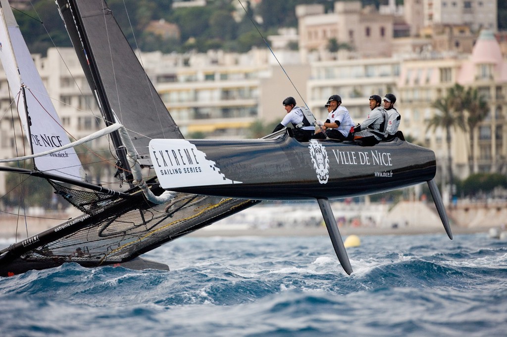 Nice, France will host the penultimate Act of the 2013 Extreme Sailing Series. photo copyright Lloyd Images http://lloydimagesgallery.photoshelter.com/ taken at  and featuring the  class