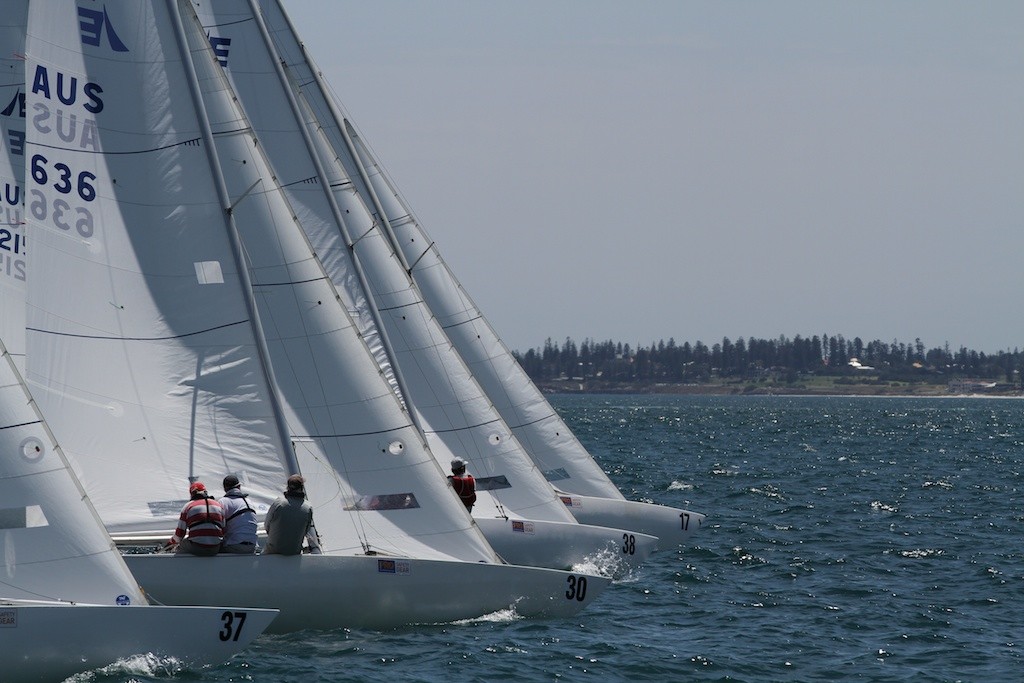 Start Race 8 - Prochoice Safety Gear Etchells Nationals photo copyright Ron Jensen taken at  and featuring the  class