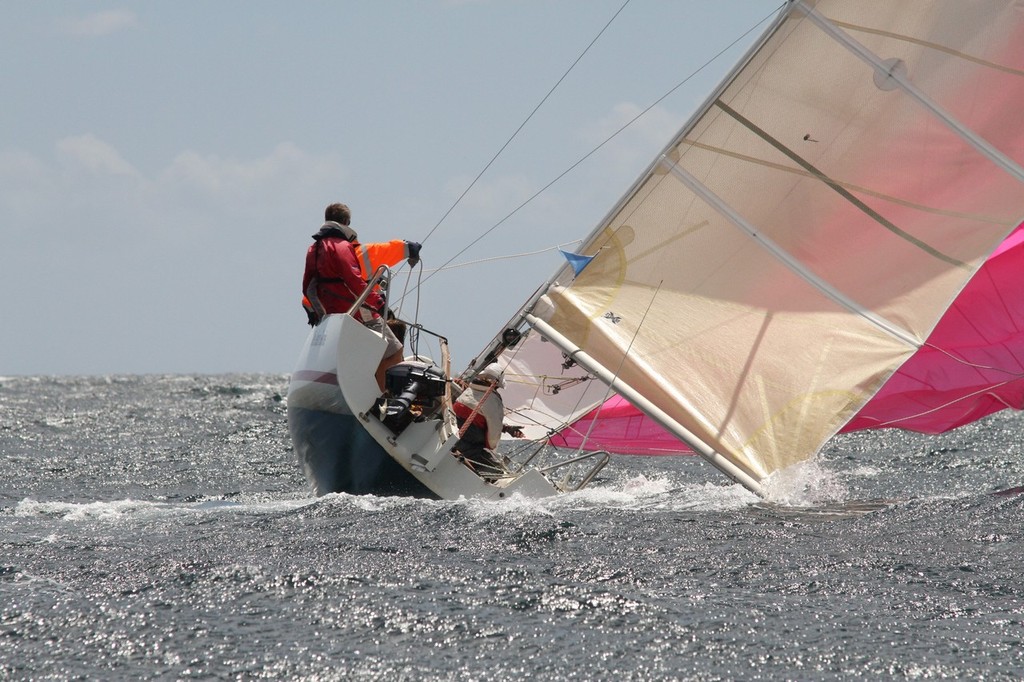 Th beginning of the end, as the yacht broaches sharply. - Redink Homes Geographe Bay Race Week photo copyright Bernie Kaaks taken at  and featuring the  class