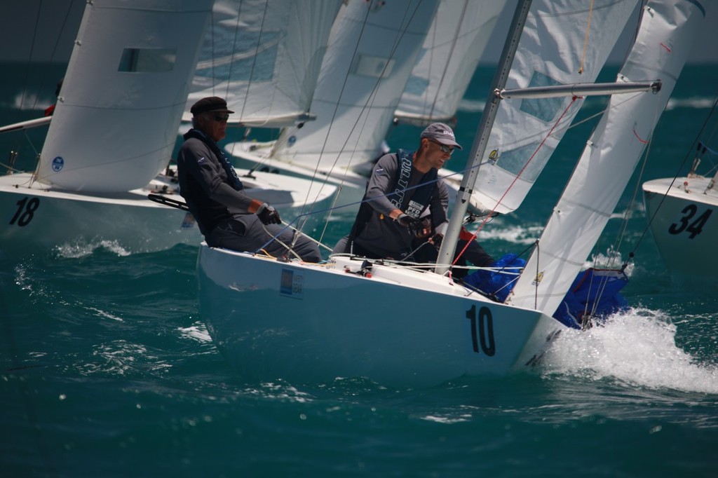 YWA President Doug Kerr in Screaming Plum - Syd Corser Regatta - Etchells pre Nationals photo copyright Bernie Kaaks taken at  and featuring the  class