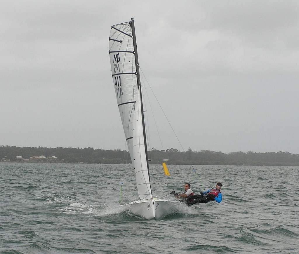 Contrasting overcast conditions on Day 3 for Rohan Nosworthy and Sophie Holt - MG14 National Titles photo copyright Rohan Nosworthy taken at  and featuring the  class