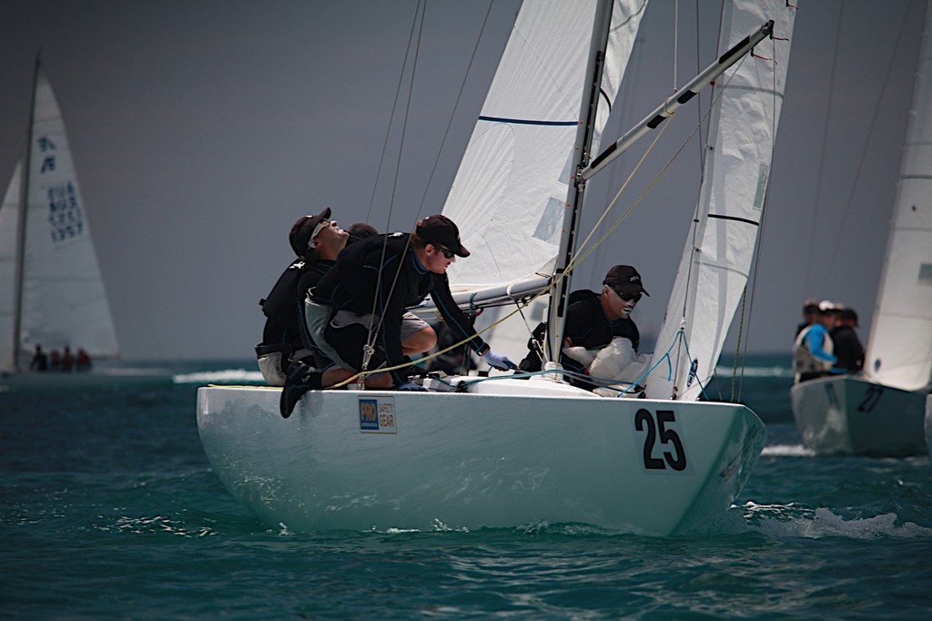 Matthew Chew sailed a very consistent regatta until he was black flagged in the final race. - Etchells Syd Corser Regatta photo copyright Bernie Kaaks taken at  and featuring the  class