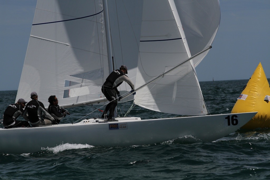 Chilli Plum sets up for another fast run - Prochoice Safety Gear Etchells Nationals © Ron Jensen