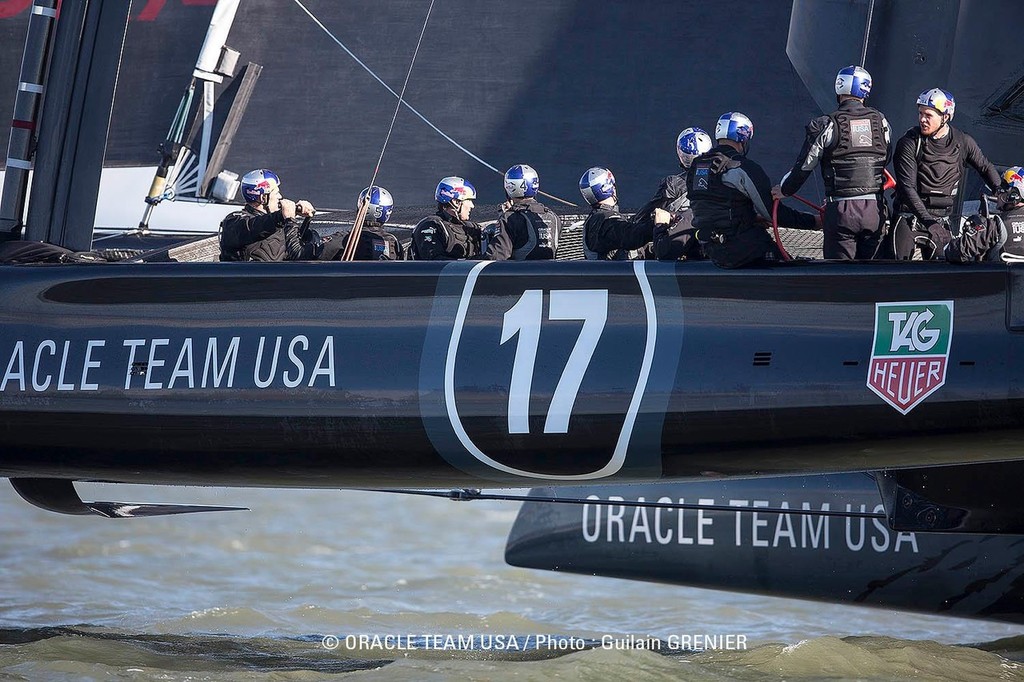 857585 485220008181717 1345291012 o - Oracle Team USA - San Francisco - Day 11 of sailing - February 8, 2013 photo copyright Guilain Grenier Oracle Team USA http://www.oracleteamusamedia.com/ taken at  and featuring the  class