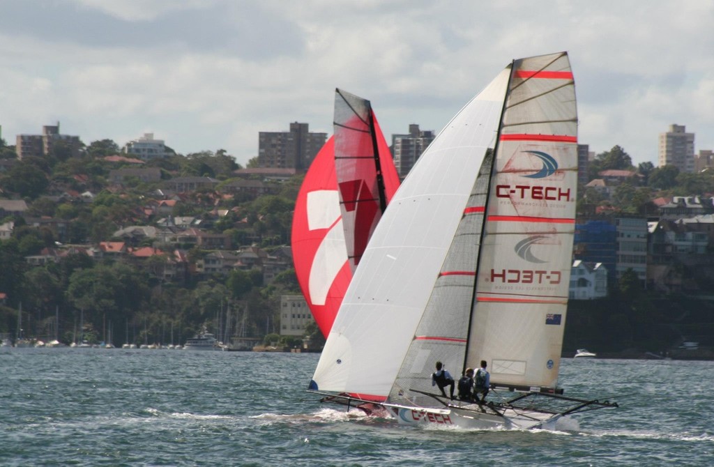 C-Tech - JJ Giltinan 18ft Skiff Championship 2013 photo copyright Lyn Holland taken at  and featuring the  class