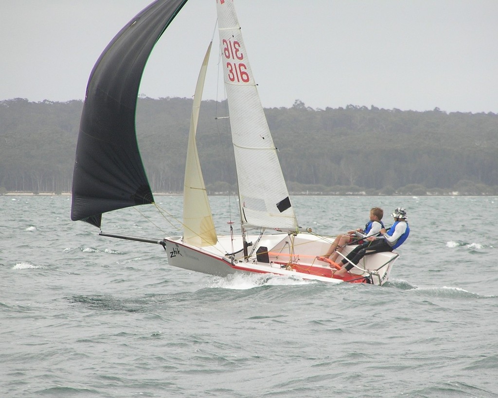 Cameron and Nathan Kaul sailing 316 Stainless - MG14 National Titles photo copyright Rohan Nosworthy taken at  and featuring the  class