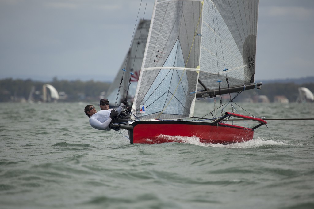 a flat 14 is a fast 14 - Australian 14ft Skiff Championships 2012 photo copyright Andrew Gough taken at  and featuring the  class