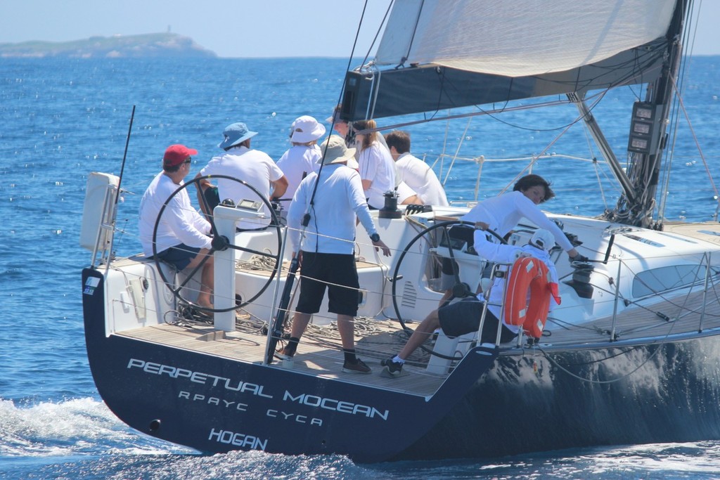 Perpetual Mocean took line honours in both races on Day One  - photo by Damian Devine - 2013 Club Marine Pittwater & Coffs Harbour Regatta photo copyright Damian Devine taken at  and featuring the  class