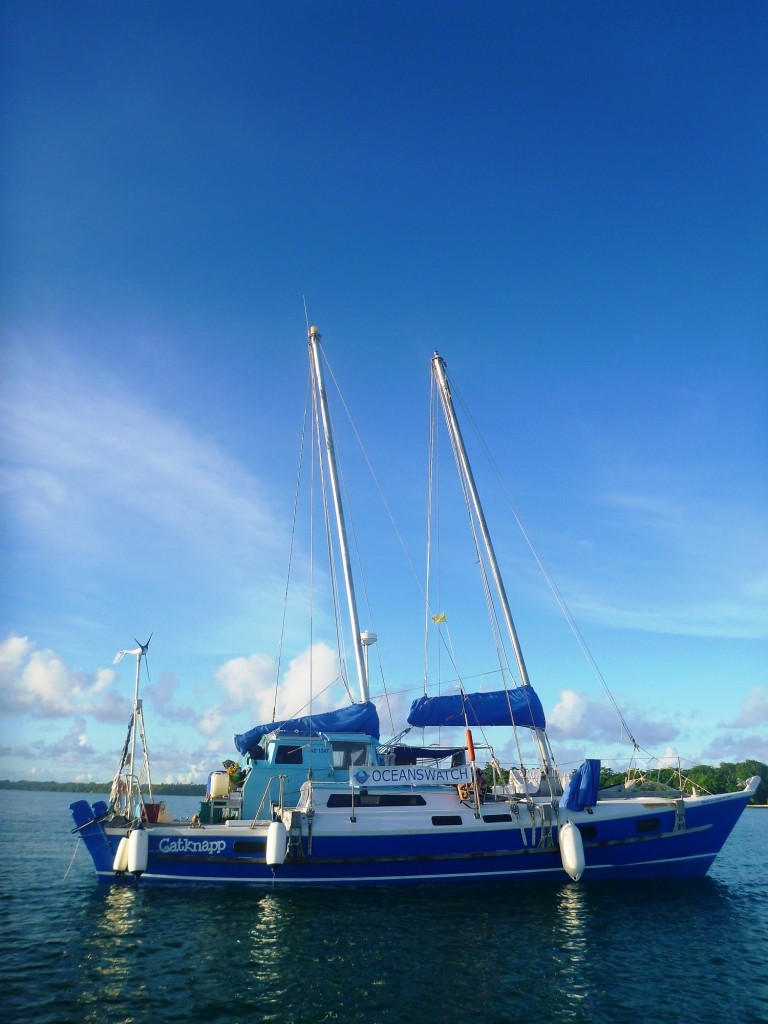 OceansWatch lead yacht Cat Knapp at Fenualoa, 2012 photo copyright Chris Bone taken at  and featuring the  class