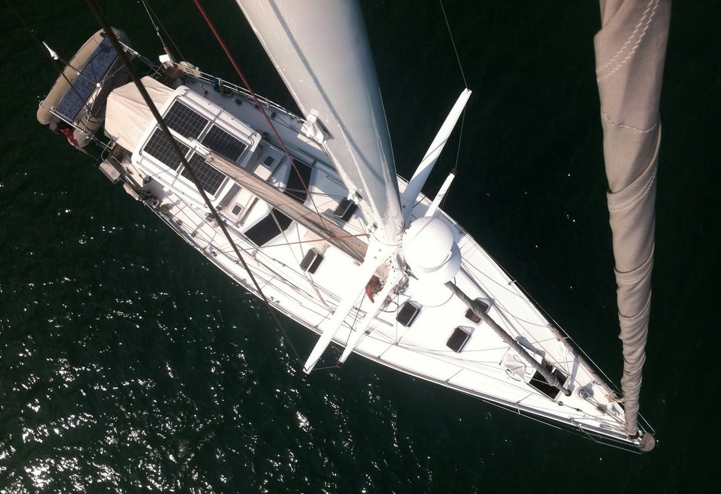 Crystal Blues from the top of the mast photo copyright  SW taken at  and featuring the  class
