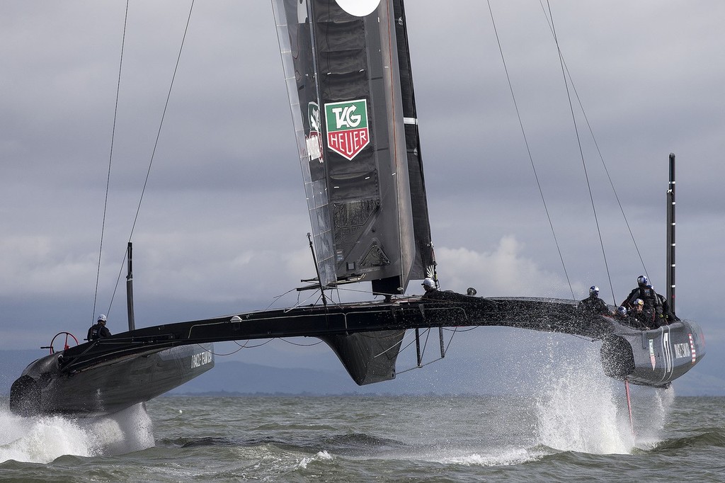 Oracle Team USA second sailing day, San Francisco, USA photo copyright Guilain Grenier Oracle Team USA http://www.oracleteamusamedia.com/ taken at  and featuring the  class