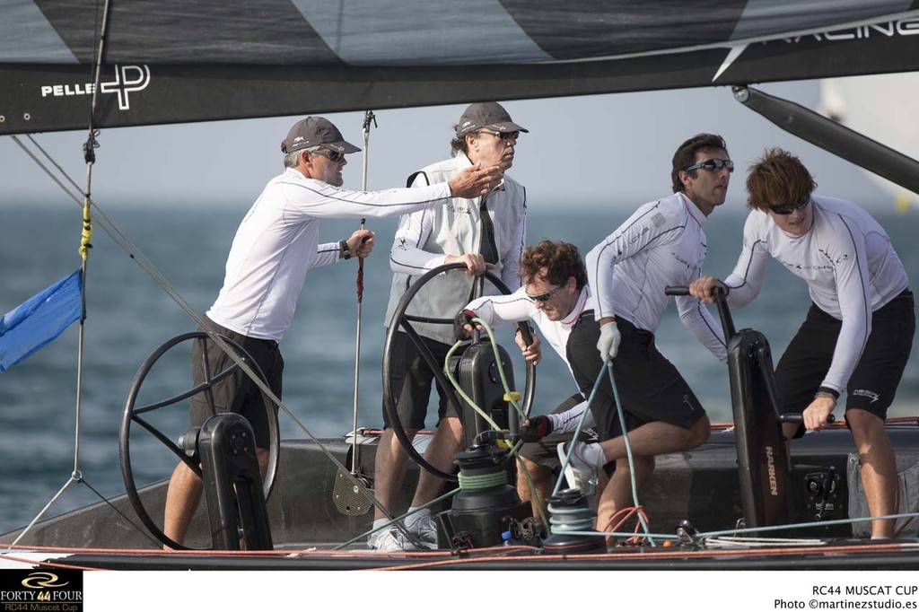 Brian Benjamin and Russell Coutts on Aegir Racing  - 2013 RC44 Oman Cup © RC44 Class/MartinezStudio.es