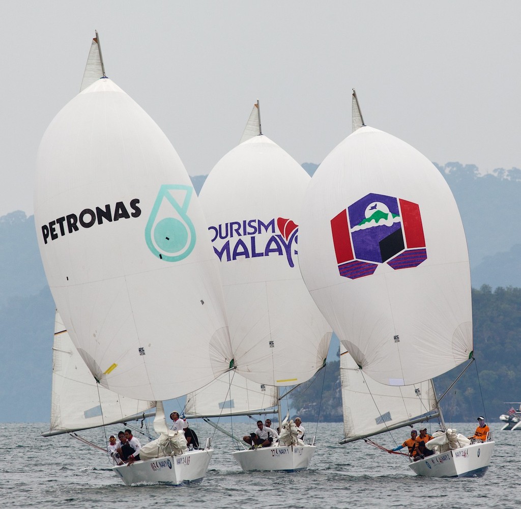 Royal Langkawi International Regatta 2013. Platus joined at the hip. photo copyright Guy Nowell http://www.guynowell.com taken at  and featuring the  class