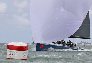 Shogun V approaching the bottom mark. - Southern Cross Cup photo copyright  John Curnow taken at  and featuring the  class