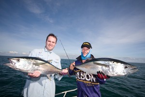 Offshore Northern bluefin tuna are in abundance during the dry season. photo copyright Jarrod Day taken at  and featuring the  class