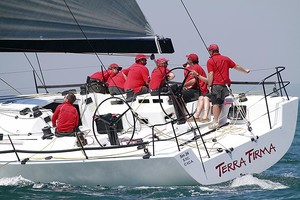 A good day for the Terra Frima crew, back out in the CMS again - Club Marine Series photo copyright Teri Dodds http://www.teridodds.com taken at  and featuring the  class