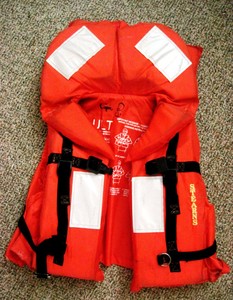 Carry a Type I pfd or two aboard. They are the only true ``life jacket``, easier to put on in the water, and ideal to use with the H.E.L.P. position. photo copyright Captain John Jamieson http://www.skippertips.com taken at  and featuring the  class