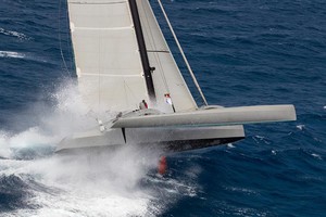 Peter Aschenbrenner's 63ft trimaran, Paradox - 2013 RORC Caribbean 600 photo copyright Ocean Images taken at  and featuring the  class