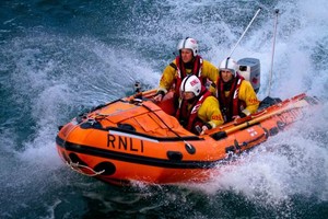 RNLI Port Isaac volunteers to the rescue - photo by RNLI Nathan Williams-Large photo copyright  SW taken at  and featuring the  class
