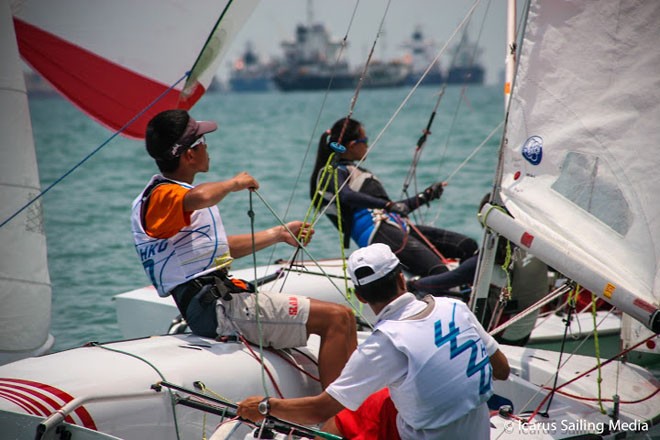 Singapore Youth National Championships 2013 - Day 3 ©  Icarus Sailing Media http://www.icarussailingmedia.com/