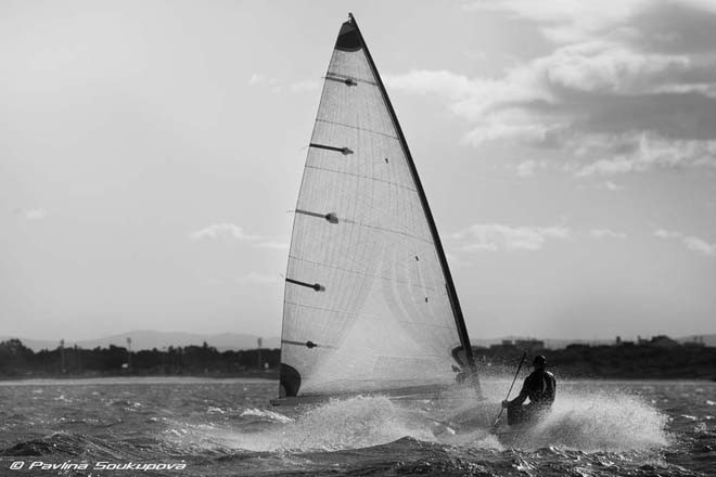 Finn Class sailing in Valencia © Pavlina Soukupova