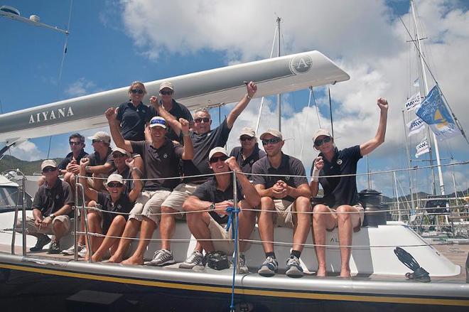 Victory for Peter Corr’s Alia 82, Aiyana in the Round Tortola Race ©  Todd Van Sickle