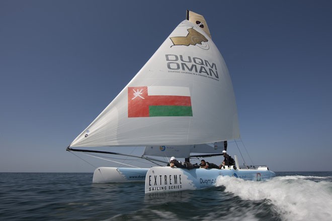 Team Duqm Oman - 2013 Extreme Sailing Series Act 1 © Lloyd Images http://lloydimagesgallery.photoshelter.com/