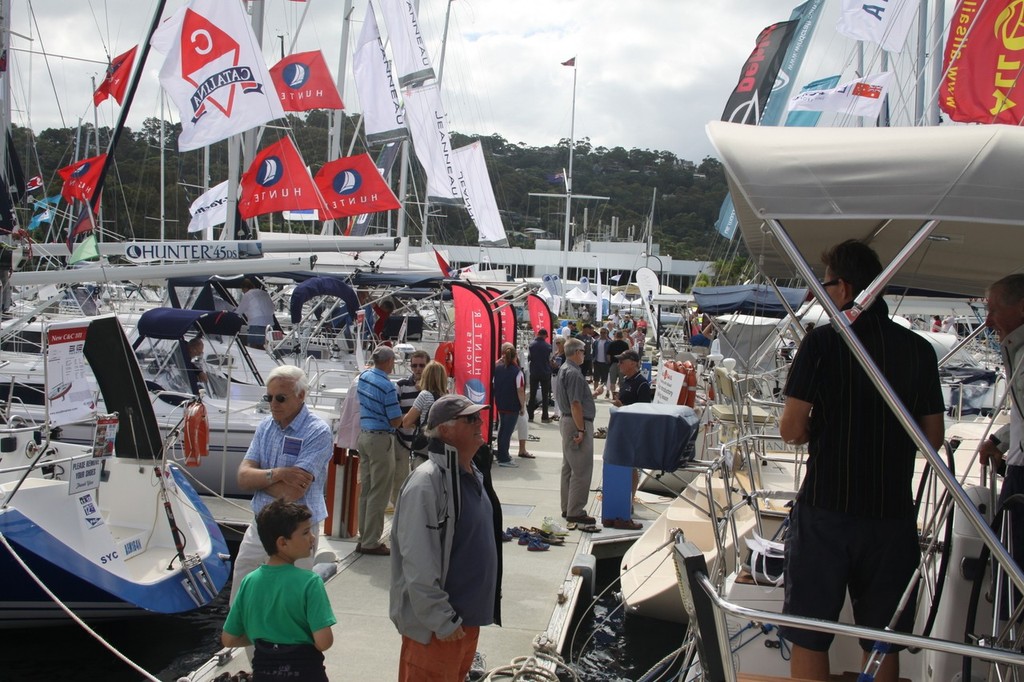 A large range of sailing boats will be on display at the Club Marine Pittwater Sail Expo - Club Marine Pittwater Sail Expo 2013 photo copyright Damian Devine taken at  and featuring the  class