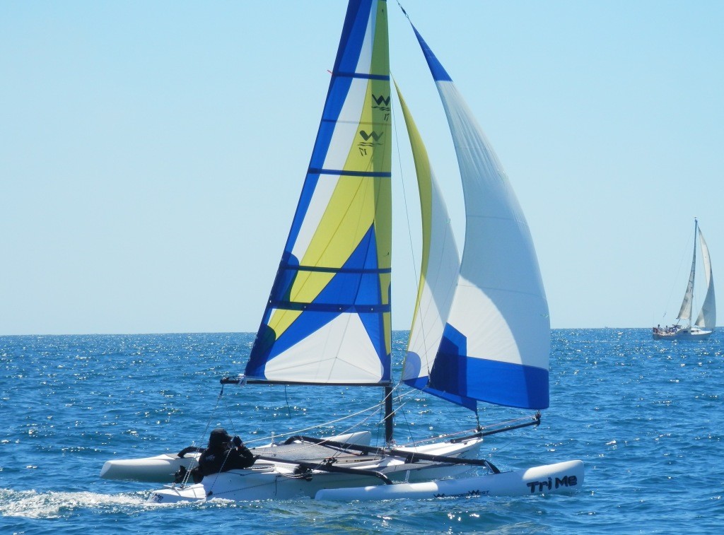 And now for something completely different - the Windrider 17 Tri Me. - Sail Manurah in March photo copyright Annette Walker taken at  and featuring the  class