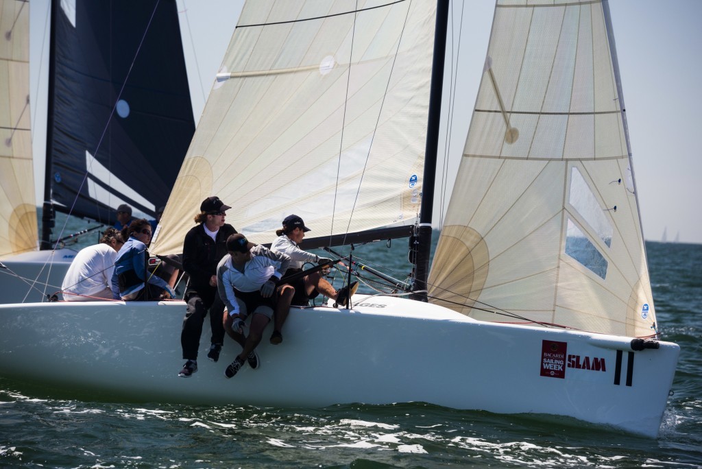 Alan Field (Los Angeles, Calif.) leads the Melges 24 standings heading into the final day of racing. ©  Cory Silken