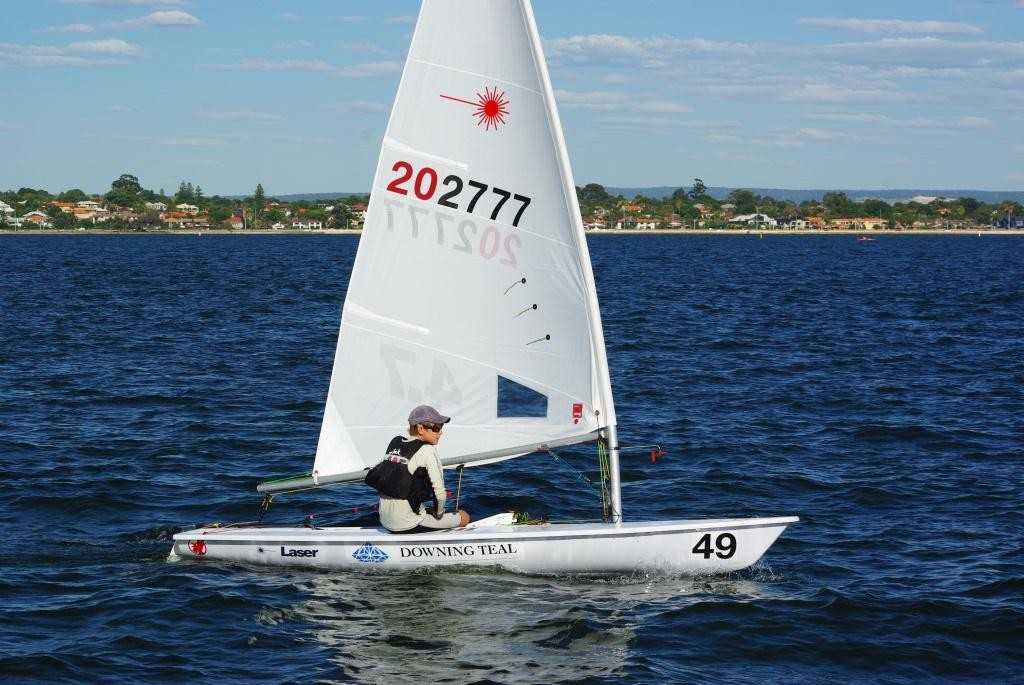 Australian Youth Champion Conor Nicholas will be looking to make it back to back titles at Claremont Yacht Club. - 2013 WA State Laser Championships photo copyright Brad Utting taken at  and featuring the  class