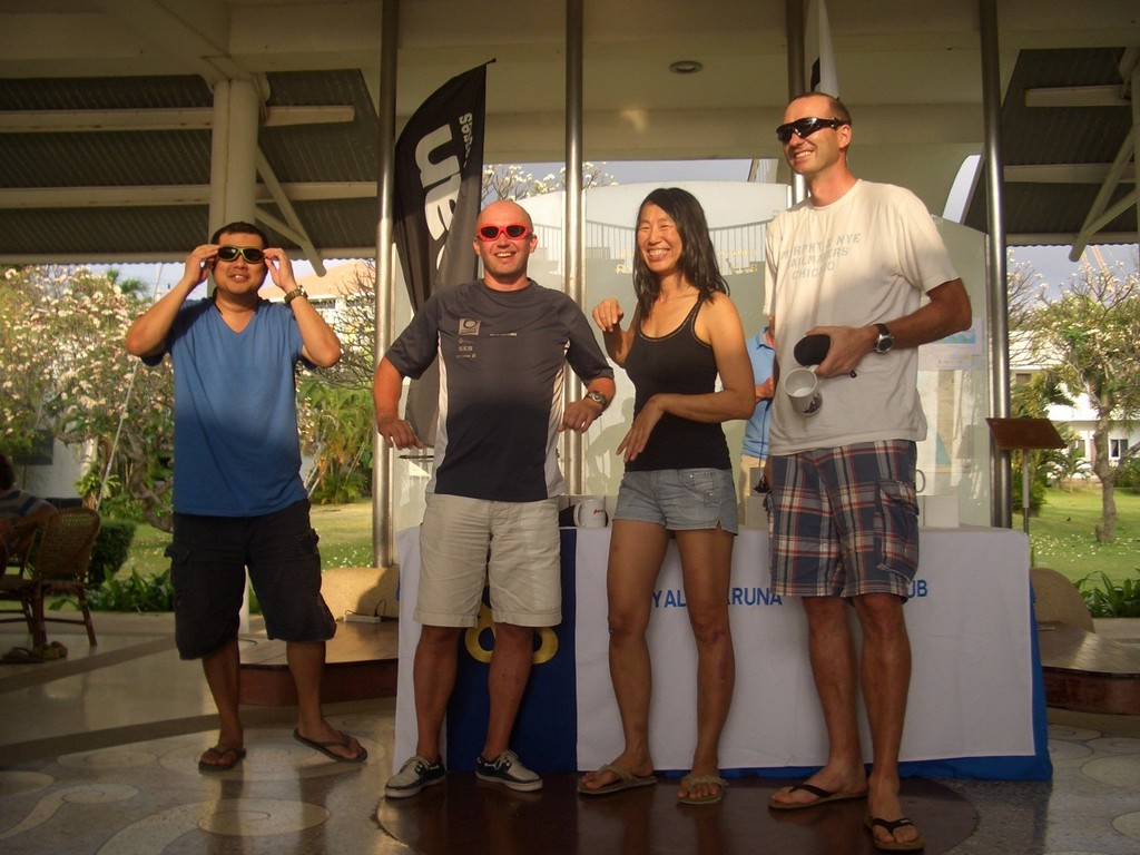 Team Hansen (SWE)-- First prize winner and their Ocean Sunglasses - Matchrace Thailand Open Nationals 2013 photo copyright Alex Samaras taken at  and featuring the  class