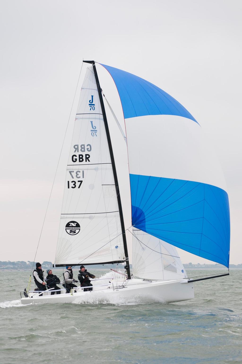 BMWSS130324 HR J70 North Sails - Warsash Spring Series 2013 photo copyright Iain McLuckie taken at  and featuring the  class