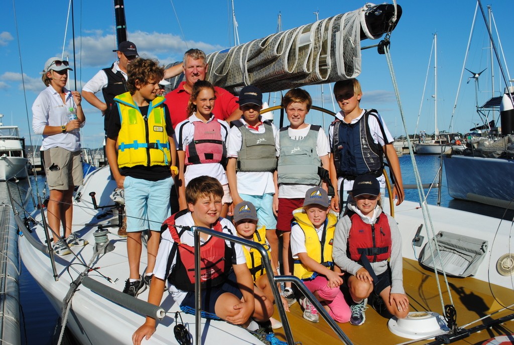 Skipper Craig Clifford and his mini crew aboard POW before the twilight race. photo copyright Peter Campbell taken at  and featuring the  class