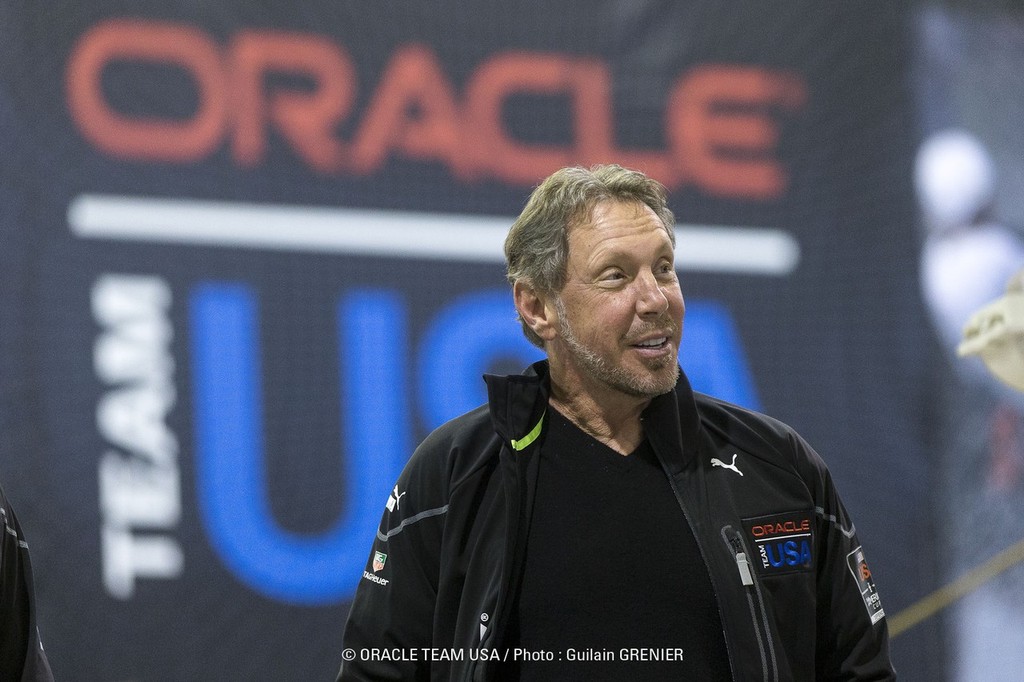 Oracle Team USA supremo, Larry Ellison, was the elephant in the room throughout the Coutts Dalton question and answer session © Guilain Grenier Oracle Team USA http://www.oracleteamusamedia.com/
