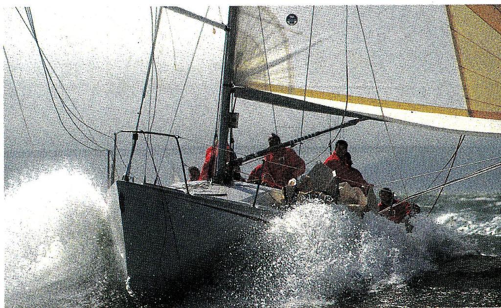 Kiwi Gold helmsman Rick Dodson skippers Propaganda to a win in the 1988 One Ton Cup in San Francisco photo copyright SW taken at  and featuring the  class
