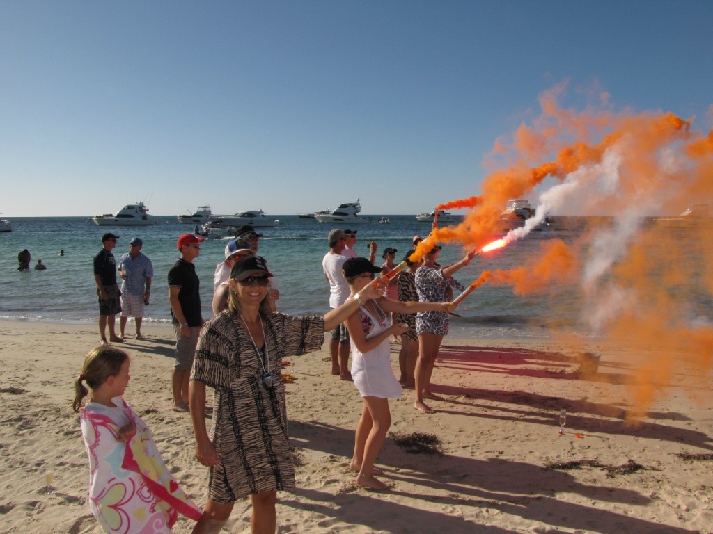 Riviera owners have a 'flare' for fun at the 2013 Variety Splash photo copyright Stephen Milne taken at  and featuring the  class