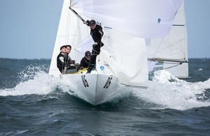 Mattew Chew Gen XY racing downwind  Photo: Kylie Wilson photo copyright Kylie Wilson http://www.positiveimage.com.au taken at  and featuring the  class